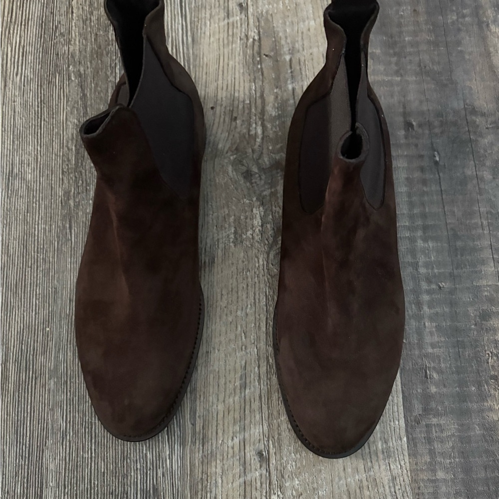 Boots 275 Central brown leather Italian boots - Picture 3 of 9